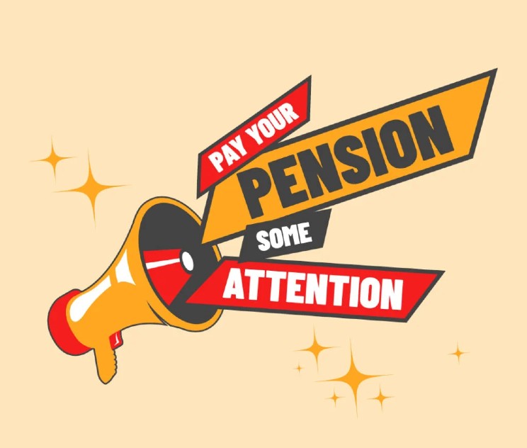 #PensionAttention campaign logo