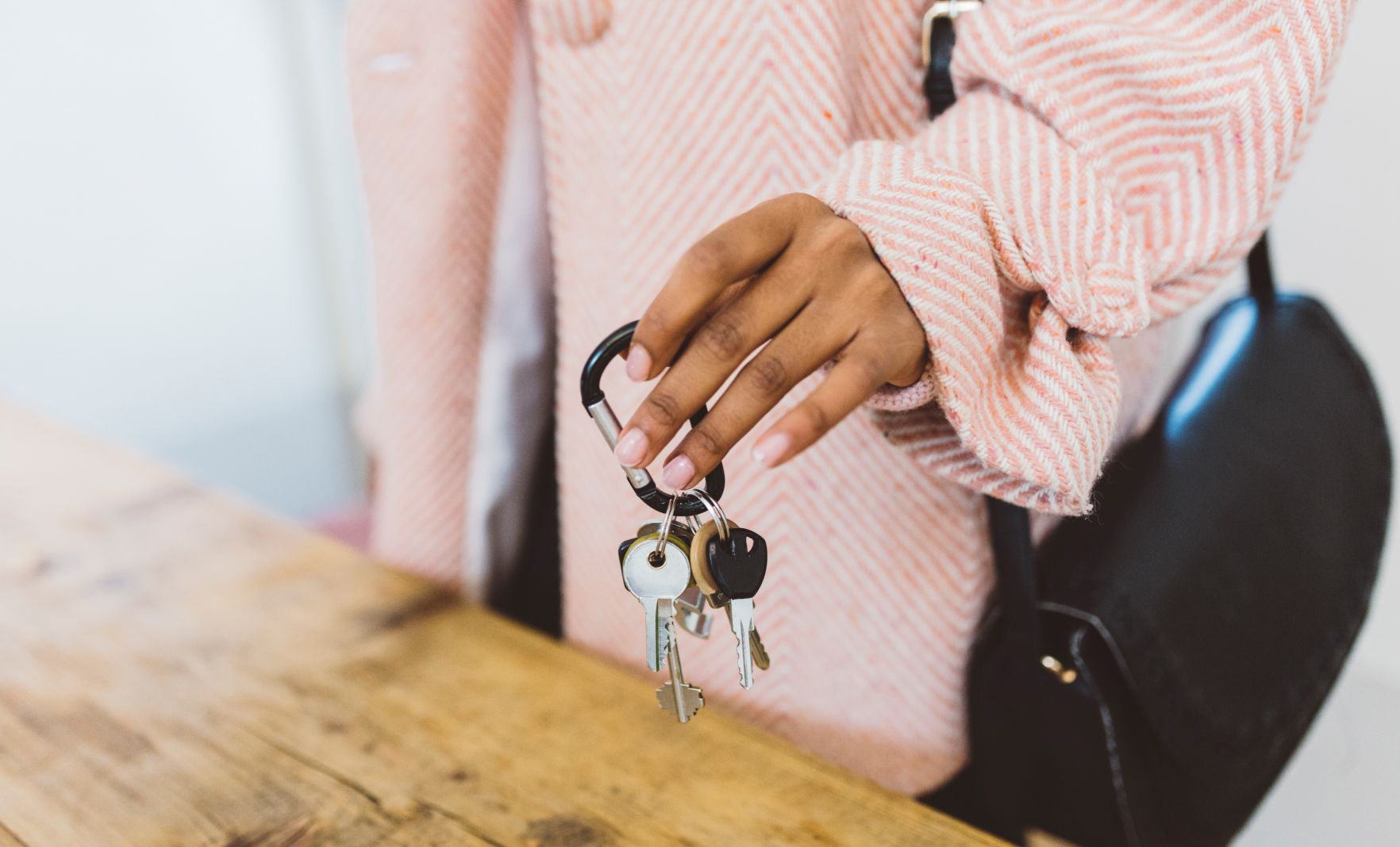 Home owner with house keys