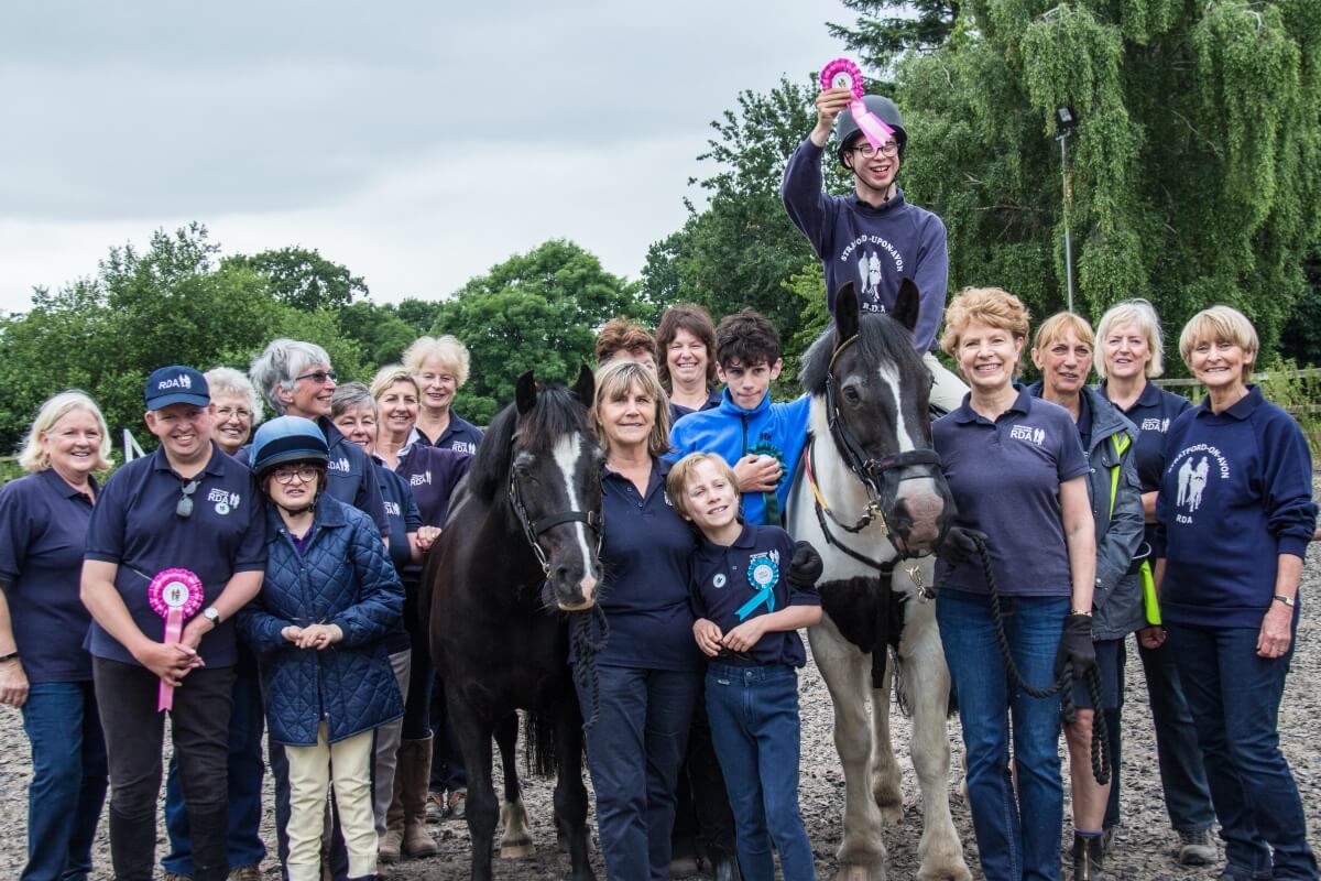 Wesleyan Foundation group horse riding charity