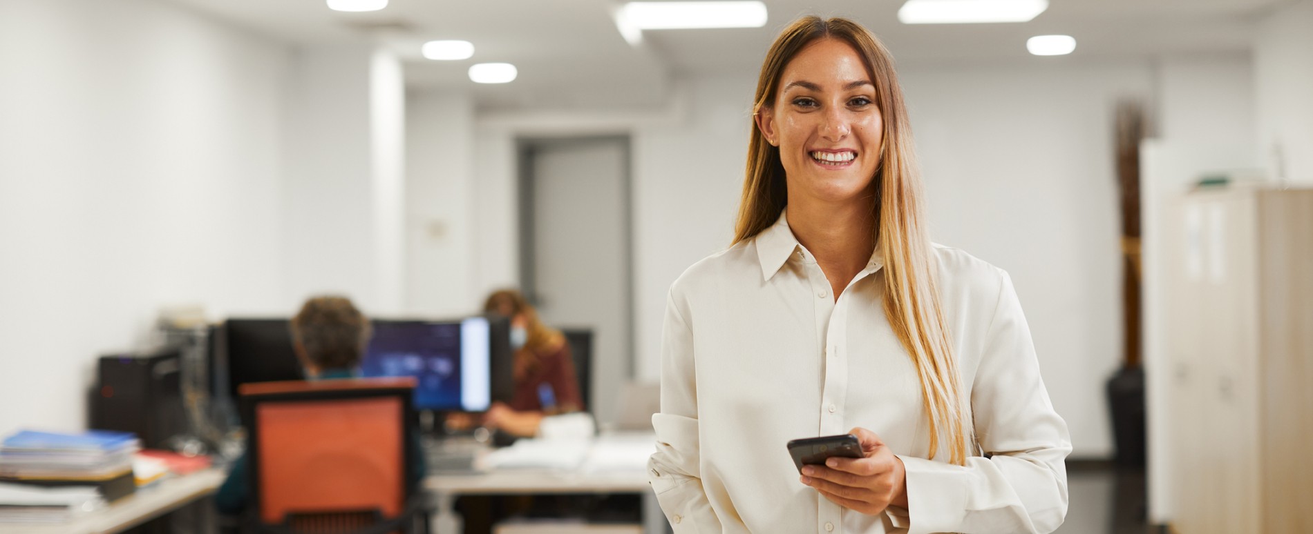 Female professional smiling