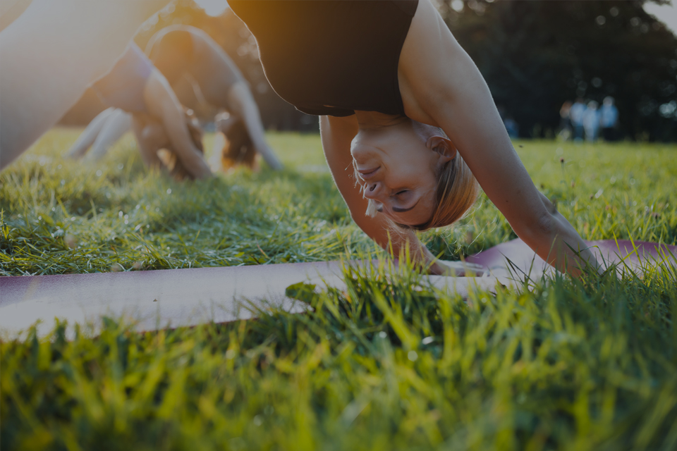 Woman doing yoga