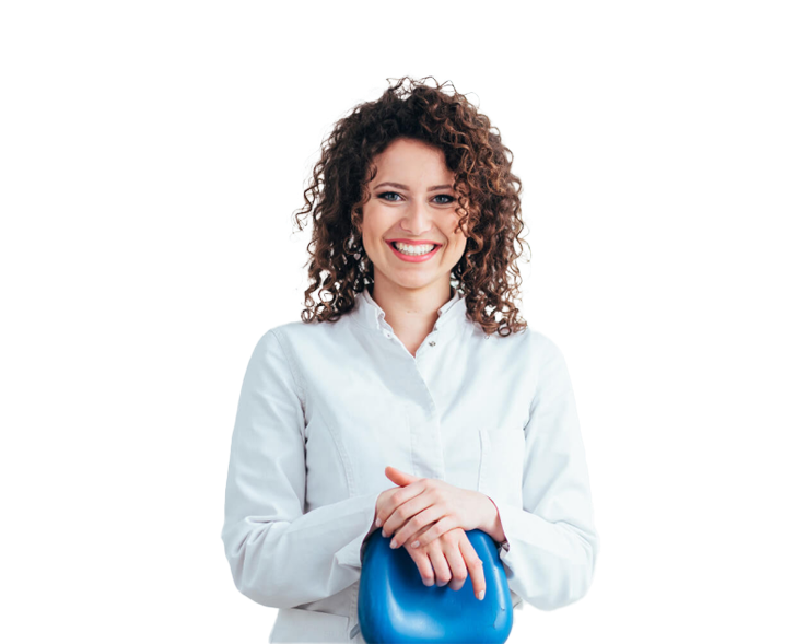 Female dental assistant smiling